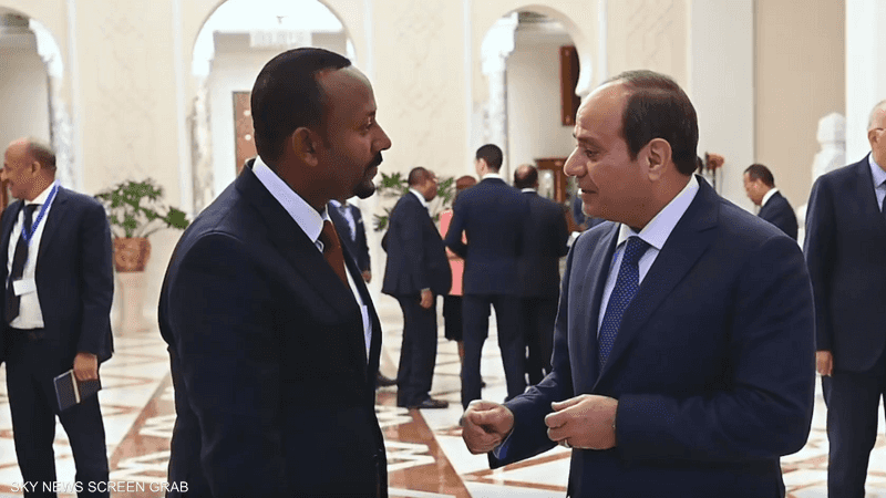 السيسي يبحث مع آبي أحمد الأزمة السودانية وسد النهضة